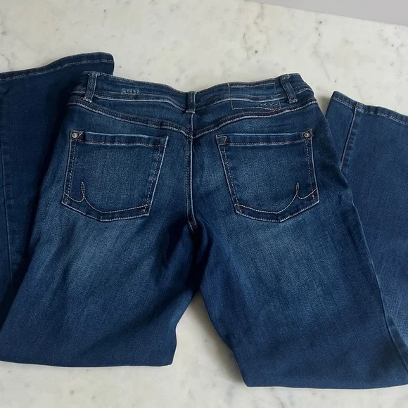 INC International Concepts Dark Blue Boot Cut Jeans - Picture 3 of 4